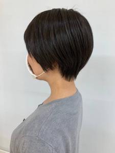 丸み/小顔/ショート/黒髪/グラデーション/30代40代50 - QUALIS 上福岡店掲載