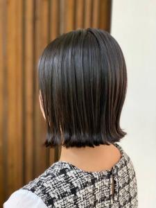 外ハネ/小顔/ストレートボブ/ナチュラルブラウン/30代40 - QUALIS 上福岡店掲載
