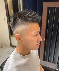 フェードカット/バーバースタイル/短髪パーマ【銀座】<理容室 - N.BARBER GINZA【エヌドットバーバー銀座】掲載