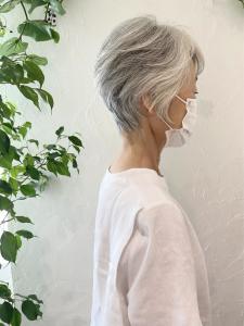 ～グレイヘア・ショート～ - 福岡 オーガニックカラー miroa掲載