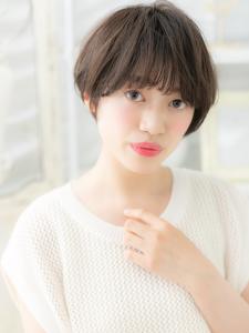 大人かわいい黒髪ナチュラルマッシュショート　マロンベージュ - mod's hair【モッズヘア】上尾/上尾西口店掲載