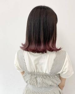 切りっぱなし裾カラーレッドバイオレット - siesta by amble luxe掲載
