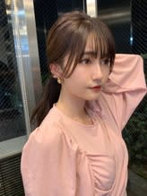韓国風艶髪小顔レイヤーカット、シースルーバング - ALICe by AFLOAT掲載