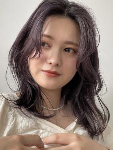 【 YOKE 】ブルーラベンダーヨシンモリくびれヘア韓国 - YOKE掲載