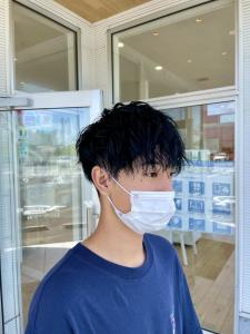 ブリーチなしネイビーブルー - SARA Beauty Sight 九大学研都市店掲載