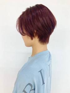 ショート/グラデーション/丸み/小顔/レッド/40代50代 - QUALIS 上福岡店掲載