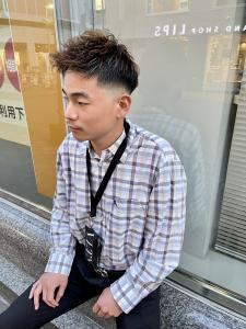 スキンフェード　束感　アップバング【札幌】 - THIS IS BARBER掲載
