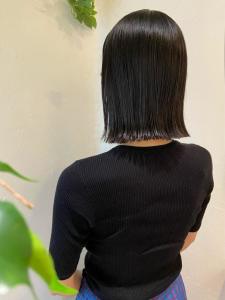 ～大人女性の切りっぱなしロブ～ - 福岡 オーガニックカラー miroa掲載