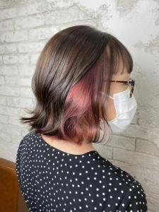 インナーカラーピンク10代20代15400円 - prize Iris 池袋【プライズ アイリス】池袋駅東口店掲載