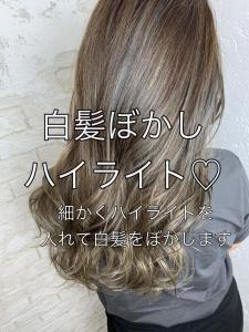 白髪ぼかしハイライト20代30代40代￥15400 - prize Iris 池袋【プライズ アイリス】池袋駅東口店掲載