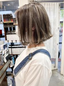 ★グレーヘアベースのオリジナルハイライト★ - Aco掲載
