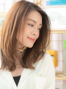 かきあげバング外国人風小顔流れるレイヤー　うる艶髪 - COVER HAIR & SPA bliss 浦和西口店【カバー ヘア アンド スパ ブリス】掲載