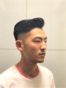 バーバースタイル　サイドパート　アップバング　黒髪　【札幌】 - THIS IS BARBER掲載