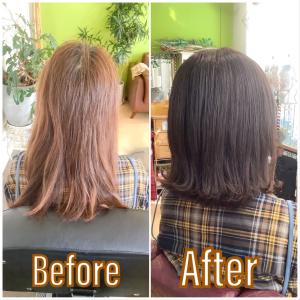 【50歳代】王妃の水エステカラー(施術例) - JHSI公認【頭皮、髪エステ専門店】HairVall RaQ掲載