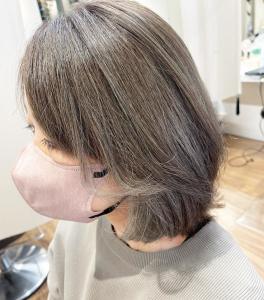 50代ミセス　脱白髪染め　インナーカラー - ＣＲＥＡ能見台掲載