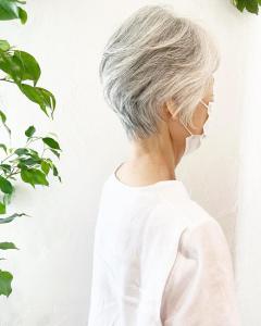 ～グレイヘア・ショートスタイル～ - 福岡 オーガニックカラー miroa掲載