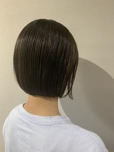 大人可愛い20代30代40代黒髪ショートボブ丸みショート◎ - en by smile掲載