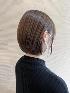 前下がりボブ　秋冬カラー　アッシュグレージュ - REFRE&CARE MICHI 幸町店掲載