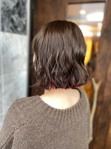 インナーカラー/ワインレッド/ボルドー/デザインカラー - OHANA掲載