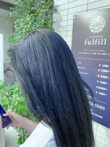 【ブルーブラック】【ブリーチ】【ロング】 - care&design fulfill掲載