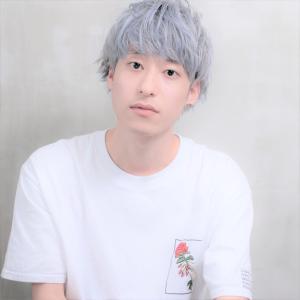 メンズ　ブリーチ　シルバー　ショート　マッシュ - i l l掲載