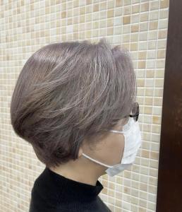 ラベンダーベージュ×大人美人ショート - Aco掲載