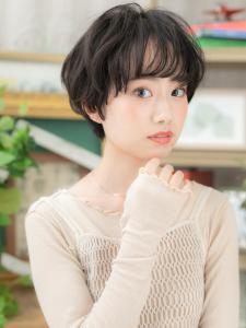 黒髪くすみカラーくせ毛風マッシュショート　ふわふわボブ - COVER HAIR bliss 戸田公園西口店掲載