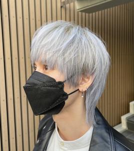 メンズ/ウルフカット/シルバーアッシュ/グレー - ACT 表参道店掲載