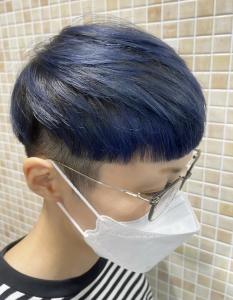 韓国風マッシュ×シャドールーツ×ブルー - Aco掲載