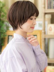 バレイヤージュナチュラルマッシュショート　ヌーディーカラー - COVER HAIR & SPA bliss 浦和西口店【カバー ヘア アンド スパ ブリス】掲載