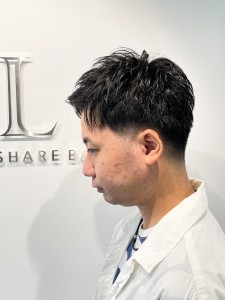 脱絶壁！絶壁男子必見ツーブロックショート - 【シェアサロン】 LIBERTY SHARE BARBER 銀座掲載