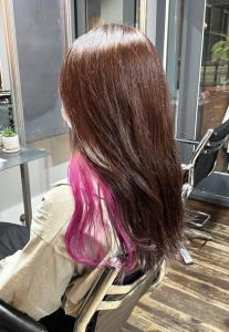 ビビットピンク・インナーカラー・TOPピンクカラー - hair＆make egerie掲載