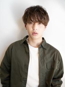 無造作パーマ/マッシュ/ブラウン/ツーブロック - MEN'S HAIR TOKYO 原宿掲載