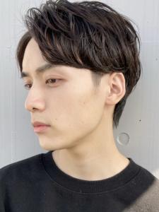 無造作パーマ/サイドパート/ツーブロック/アップバング - MEN'S HAIR TOKYO 原宿掲載