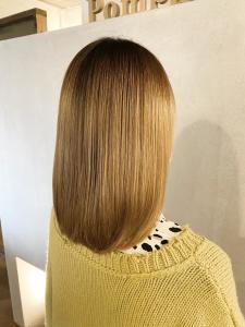 ブリーチ毛でもナチュラルストレートヘア - Pompadour掲載