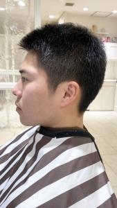 ハサミでソフトに刈り上げた伸びかけボウズ - La Sente 宝塚掲載