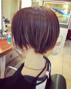前下がりショートスタイル - HAIR MAKE FACTORY APNEK掲載