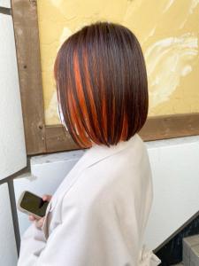 【Reir下北沢】*インナーカラー+オレンジ×ブラウン* - Reir_下北沢掲載
