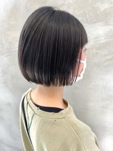 ダークアッシュ×ミニボブ (ブリーチなし) OIKAWA - ペスカ 長町南店掲載