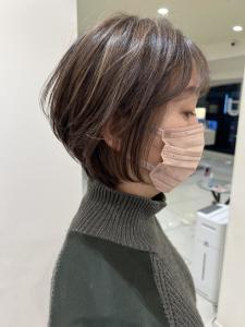 白髪ぼかし×シフォンショート - marju銀座掲載
