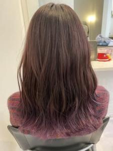 グラデーション【purple】 - K&K hair design つつじが丘店掲載