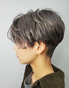 ハンサムショート×ハイグレージュ - エイムヘアメイク 横川店掲載