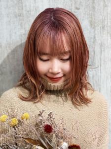 オレンジベージュ×くびれミディ - Passion for hair 並木店掲載