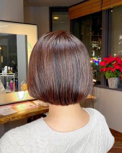 おさまりボブ・恵比寿・大人女性・マロンブラウン - hair＆make egerie掲載