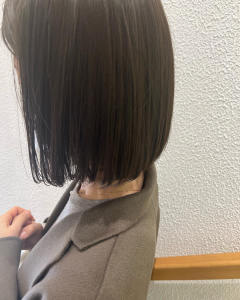 オリーブブラウン×ボブ【Ash元住吉店ヘアスタイル】 - Ash 元住吉店掲載