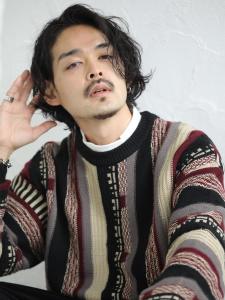 #メンズミディアム #センターパート #スパイラルパーマ - Pinot　Men's掲載