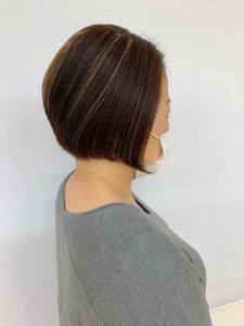 ハンサムショート/小顔/グラデーション/丸み/ショート/40 - QUALIS 上福岡店掲載