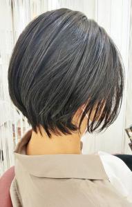 ハンサムショート/黒髪/濡れ髪/グラデーション/ショートボブ - QUALIS 上福岡店掲載