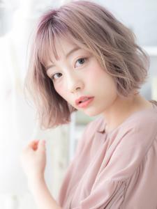 オン眉透けバング韓国風小顔インナーカラー　ラベンダーベージュ - mod's hair【モッズヘア】越谷/越谷西口店掲載