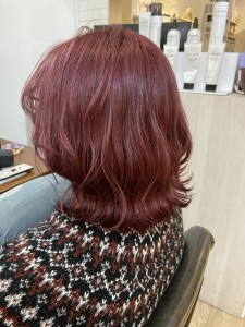 ブリーチカラー×ピンクレッドカラー - gift hair salon掲載